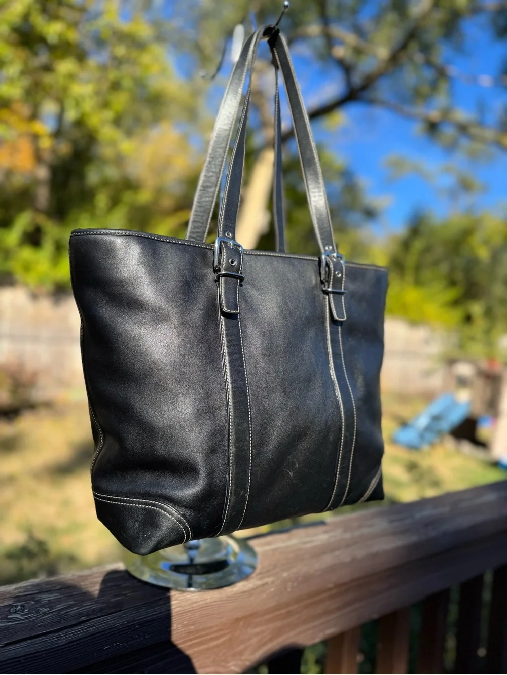 Coach Vintage Y2K Hamptons Carryall Tote Shoulder Bag #6491